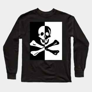 Skull Cross Bones Pirate Skeleton Long Sleeve T-Shirt